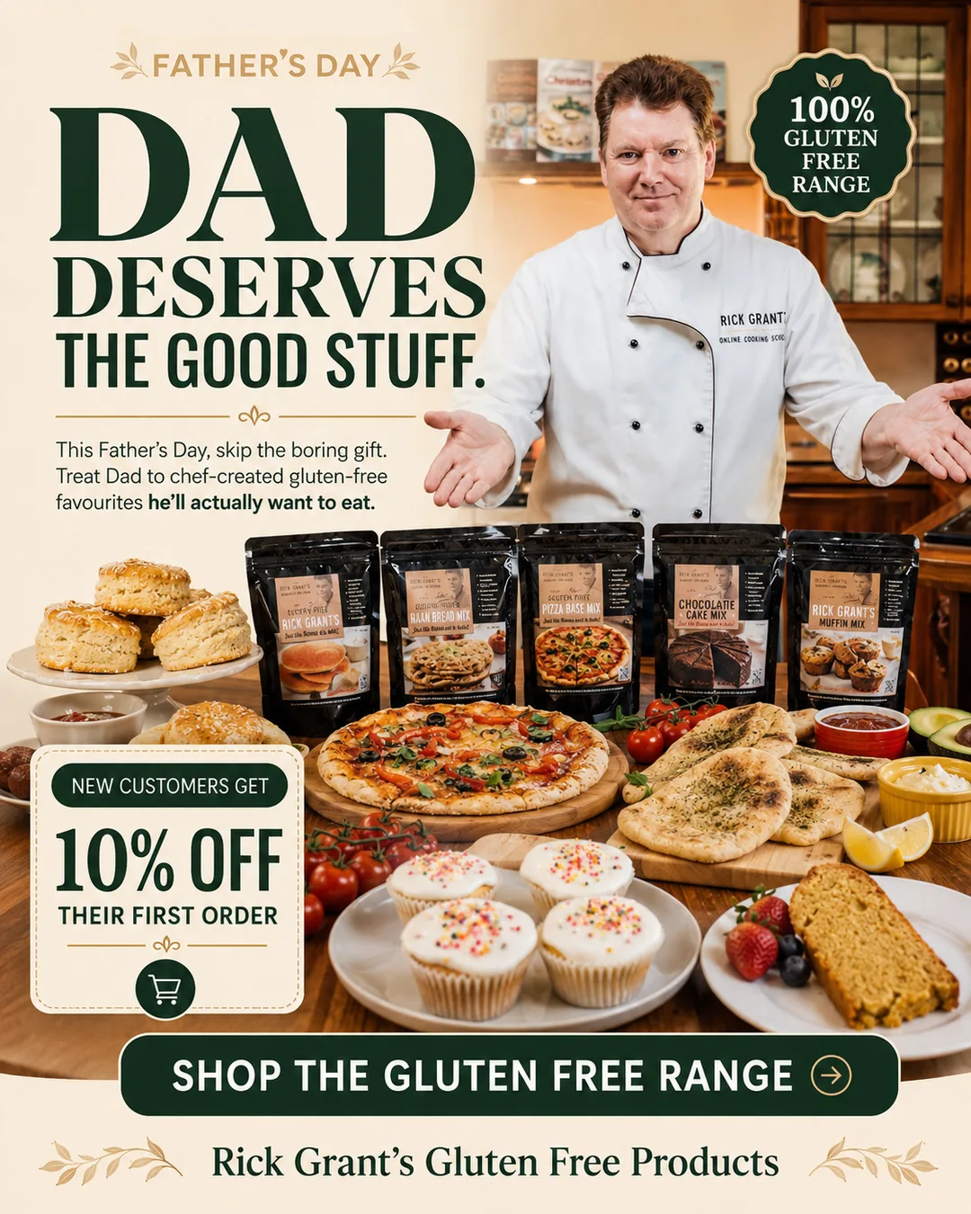 Rick Grant's Gluten Free Father's Day ad by Scaled